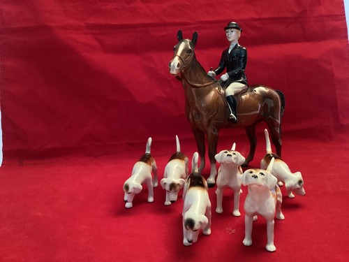 Beswick cacciatrice con fox - beswick,